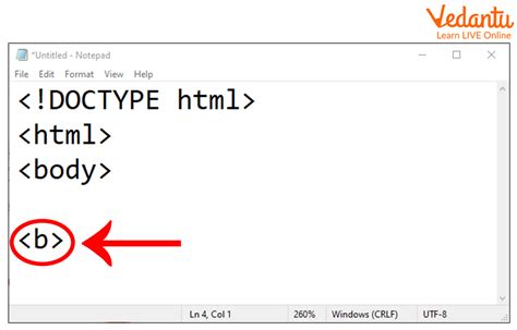 HTML b Tag .